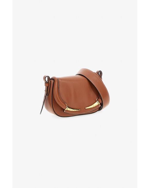 Roberto Cavalli White Fang Bang Shoulder Bag