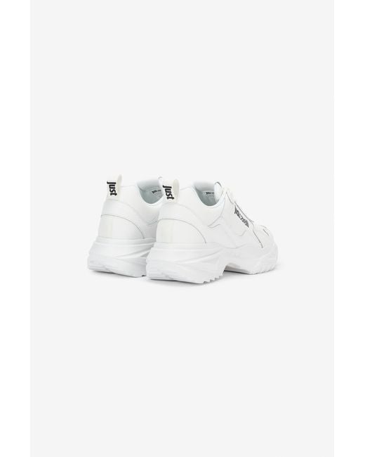 Roberto Cavalli White Sneakers With Logo for men