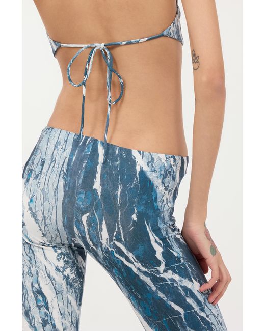 Roberto Cavalli Blue Rubane-Print Jumpsuit
