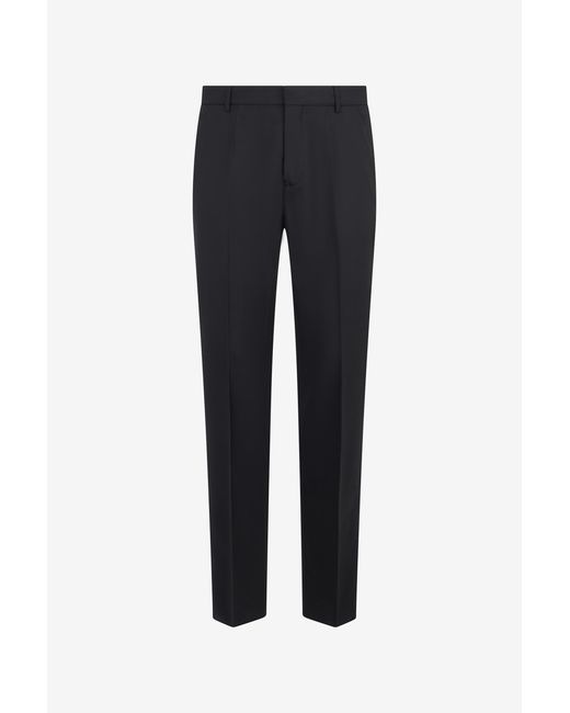 Roberto Cavalli Black Virgin Wool Pants for men