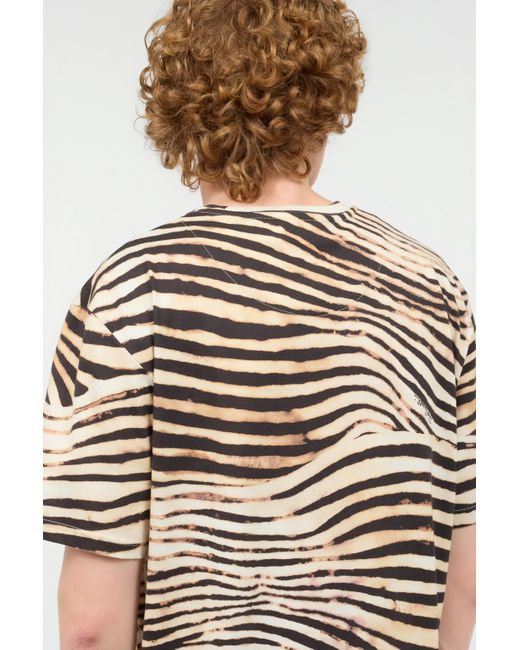 Camiseta Con Estampado Jungle Y Monograma Roberto Cavalli de hombre de color Multicolor