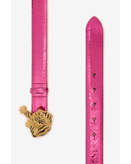 Roberto Cavalli Pink Roar Belt