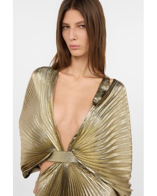 Roberto Cavalli Metallic Lamè Maxi Dress
