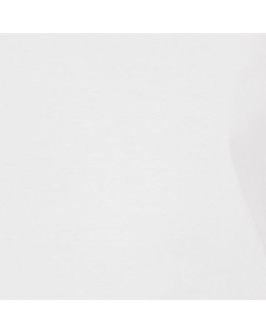 Roberto Cavalli White Asymmetric T-Shirt With Snake Motif