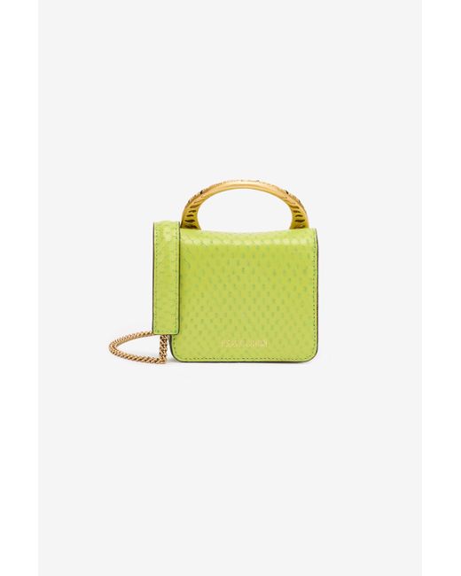 Roberto Cavalli Roar Bag With Bejeweled Tigers in Yellow | Lyst