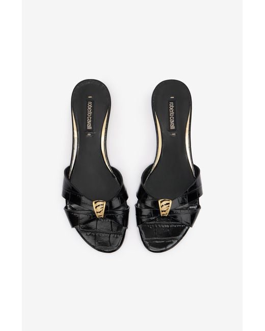 Roberto Cavalli Multicolor Slides With Jewel Detail