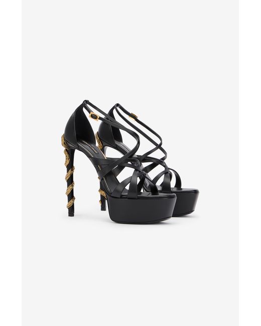 Sandales ROBERTO CAVALLI Freedom Neuves Avec Boîte - Taille 38 (US 8) - Multicolore