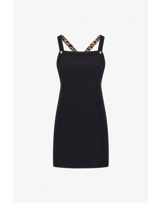 Roberto Cavalli Black Rc Logo Dress