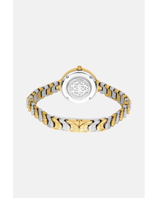 Roberto Cavalli Metallic By Frank Muller Logo Watch