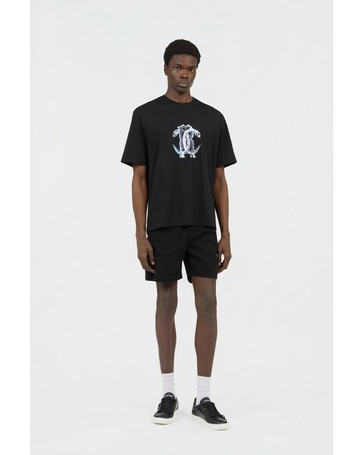 Roberto Cavalli Black T-Shirt With Logo for men
