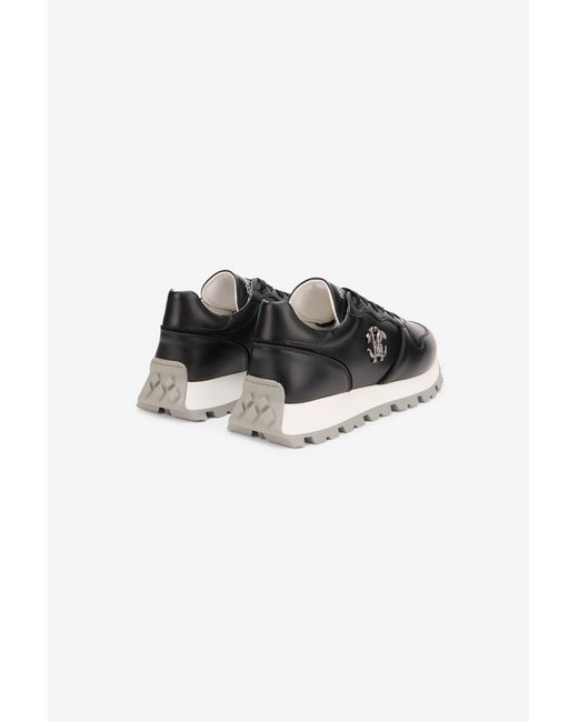 Roberto Cavalli Black Sneakers With Rc Monogram for men