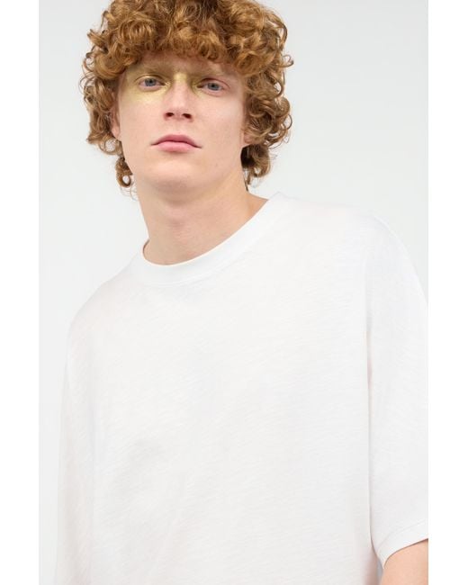 Roberto Cavalli White T-Shirt With Mirrored Jaguar And Jc Monogram for men
