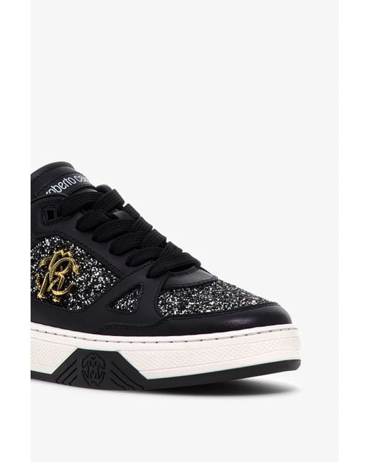 Roberto Cavalli Black Low-Top-Sneaker