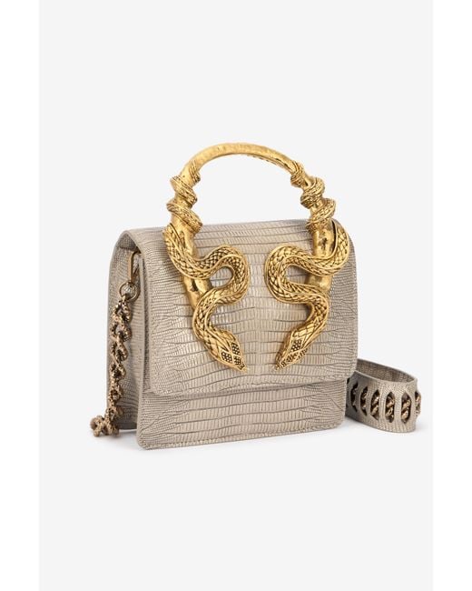 Roberto Cavalli White Serpentine Tasche