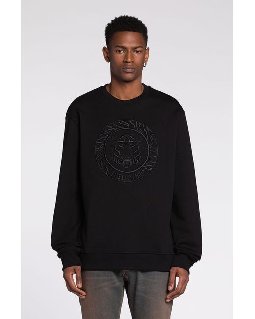 Roberto Cavalli Black Sweatshirt for men