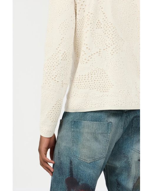 Roberto Cavalli Pullover Mit Motiv Python in White für Herren