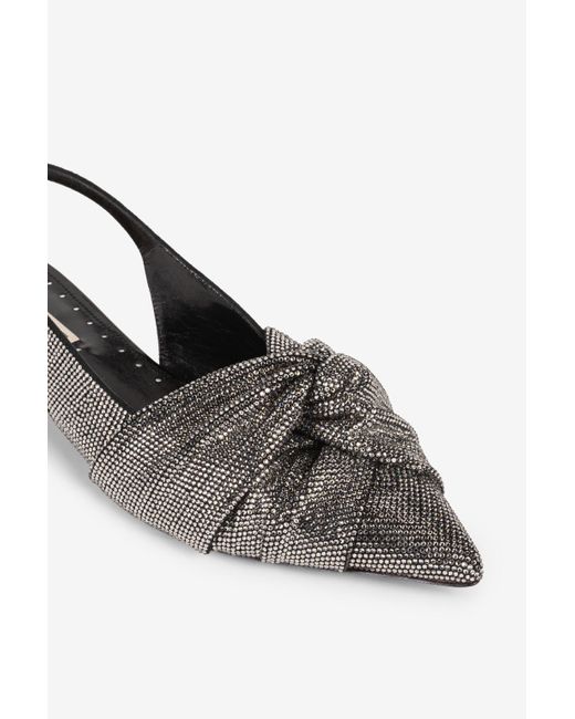 Roberto Cavalli Metallic Le Pettegole Crystal-Embellished Slingback Pumps