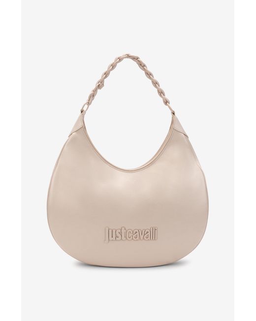 Roberto Cavalli White Shoulder Bag