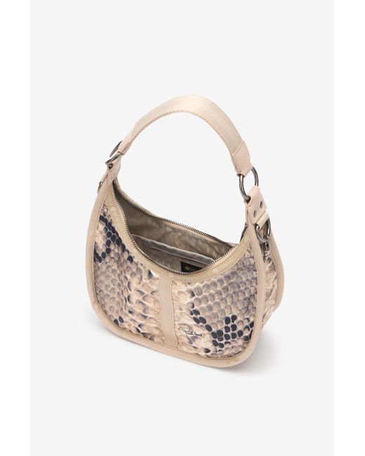 Roberto Cavalli White Small Bologna Bag With Print