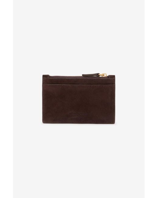 Roberto Cavalli Brown Suede Purse
