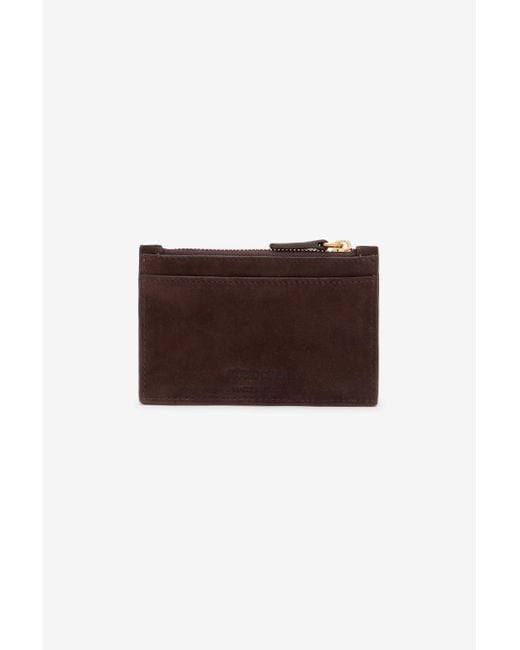 Roberto Cavalli Brown Suede Purse