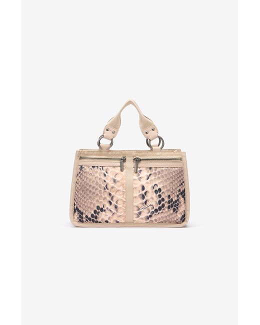 Roberto Cavalli Pink Milano Bag With Print