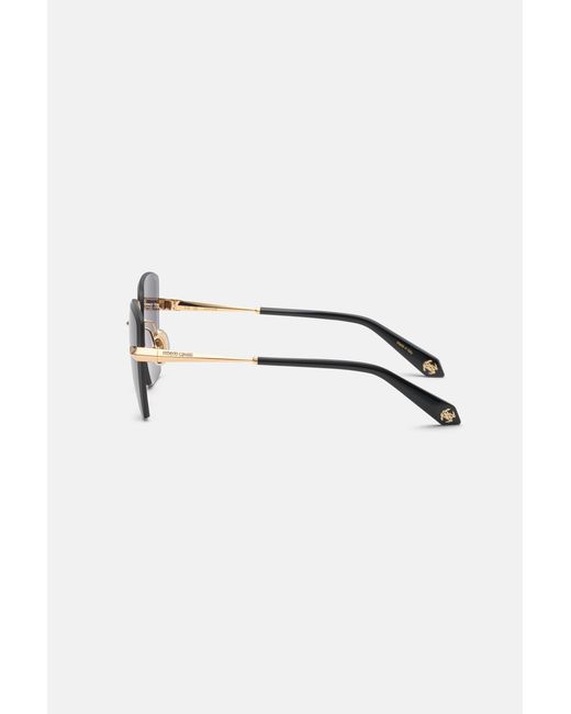 Roberto Cavalli Blue Rimless Front Sunglasses