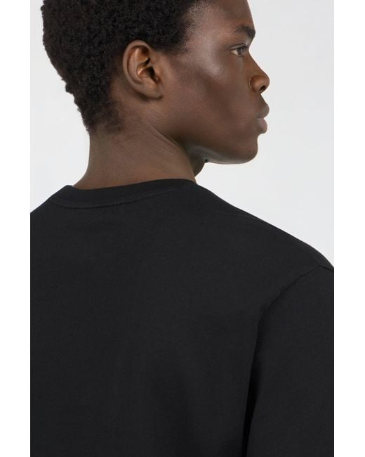 Roberto Cavalli Black T-Shirt With Embroidered Logo for men