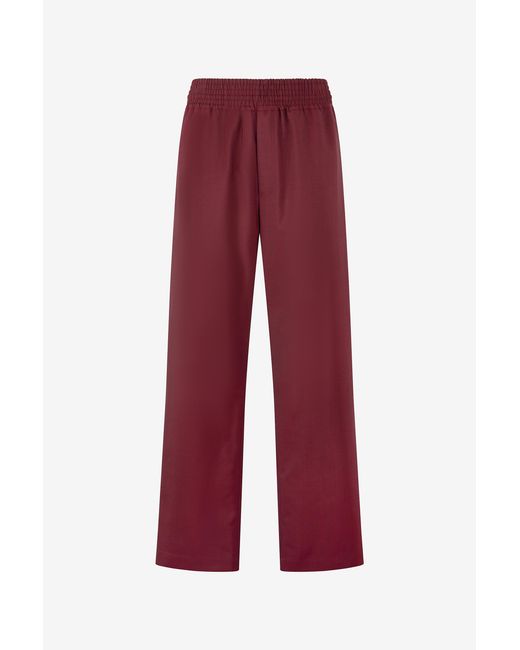 Roberto Cavalli Red Loose Virgin Wool Pants for men