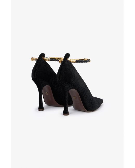 Roberto Cavalli Black Pumps With Strap