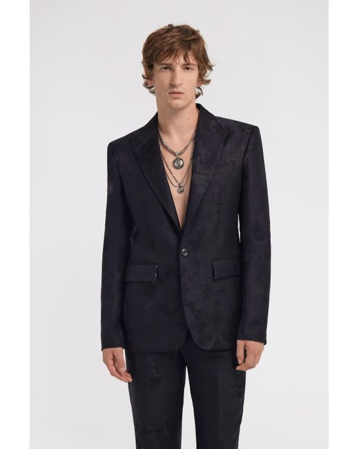Roberto Cavalli Blue One Button Blazer for men