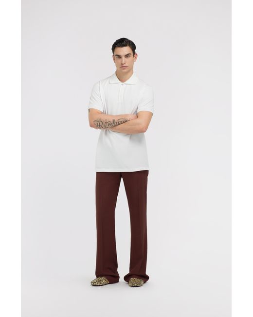 Roberto Cavalli White Rc Logo Polo for men