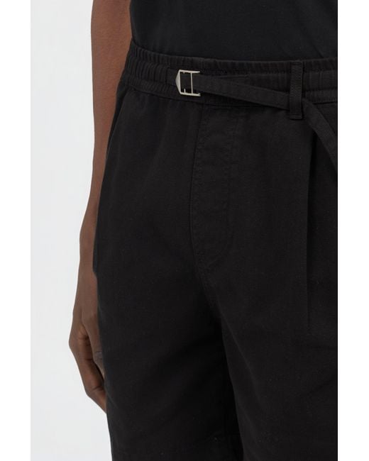 Roberto Cavalli Black Cotton Bermuda Shorts for men