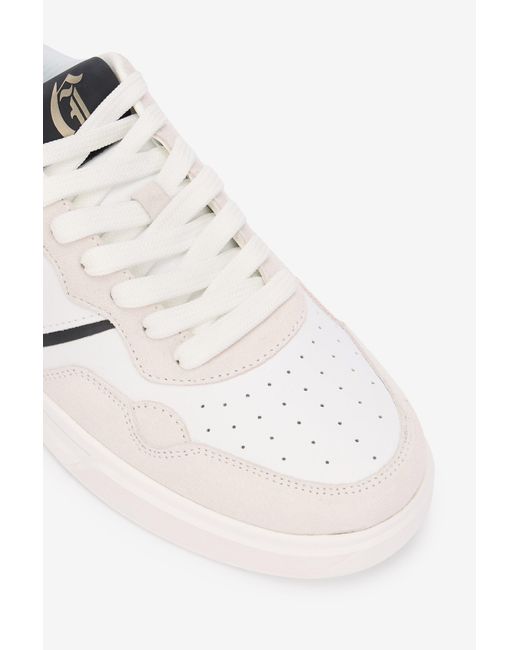 Roberto Cavalli Multicolor Leather Sneakers With Suede Inserts for men