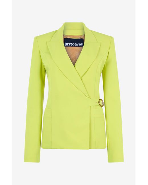 Veste Avec Ceinture Latérale Roberto Cavalli en coloris Yellow