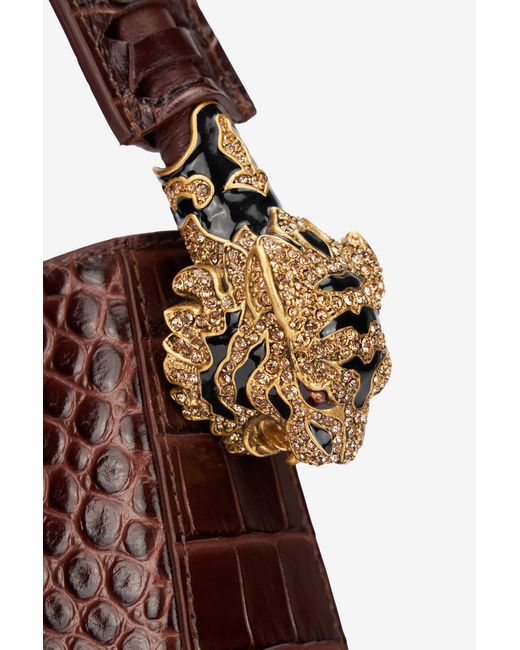 Roberto Cavalli Brown Roar Bag Shoulder Bag