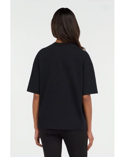 Roberto Cavalli Black Just Cavalli T-Shirt With Rhinestone Logo