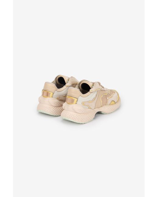 Roberto Cavalli White Serpentine Sneaker