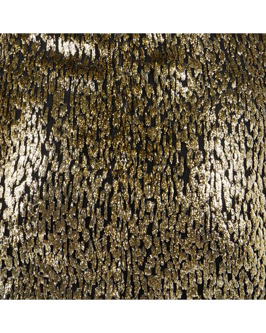 Roberto Cavalli Green Dress With Fil Coupé Leopard Print