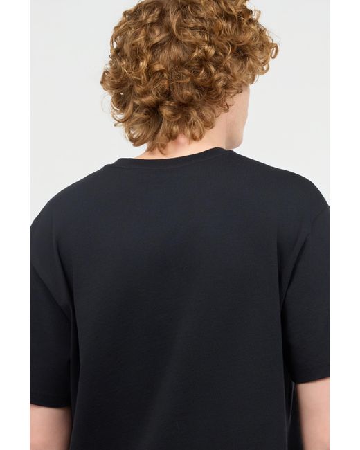 Roberto Cavalli Black T-Shirt With Mini-Studded Logo for men