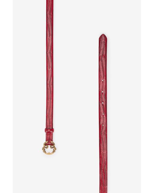 Roberto Cavalli Multicolor Serpentine Leather Belt