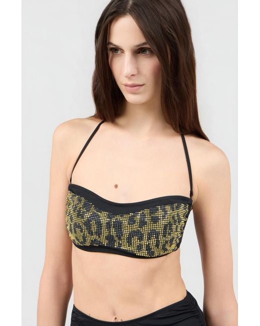 Roberto Cavalli Multicolor Bikini With Luminous Jaguar Motif
