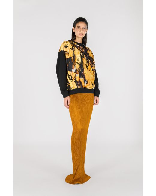 Roberto Cavalli Black Marble Print Sweatshirt