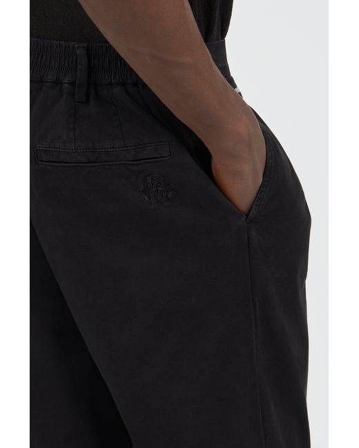 Roberto Cavalli Black Pleated Trousers for men
