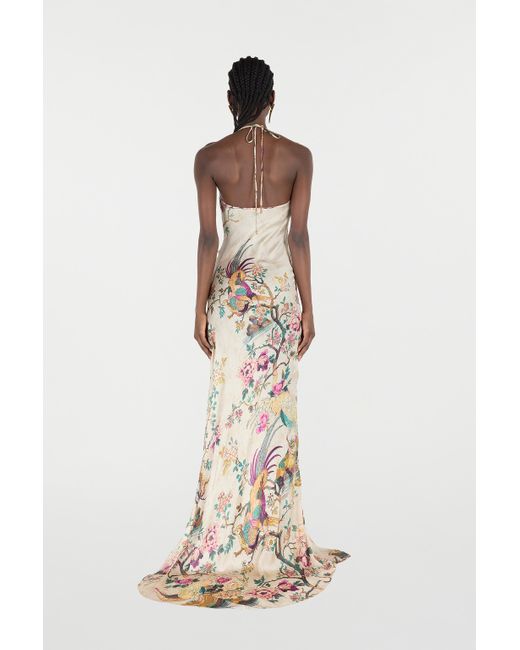 Abito Extralungo di Roberto Cavalli in White