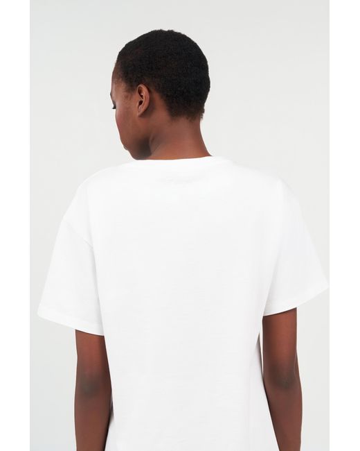 Roberto Cavalli White Cotton T-Shirt With Tigers