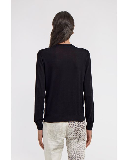 Roberto Cavalli Blue Long-Sleeved Crewneck Cardigan