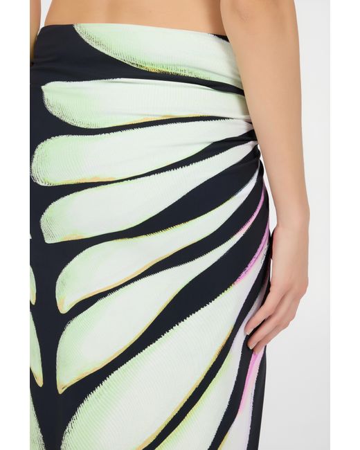 Roberto Cavalli White Ray Of Paradise Print Sarong