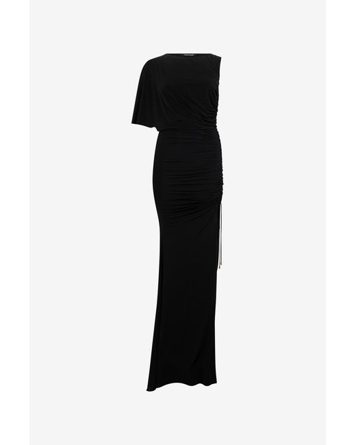 Roberto Cavalli Women's Black Asymmetric Draped Maxi Dress -  www.ice4pros.com.br