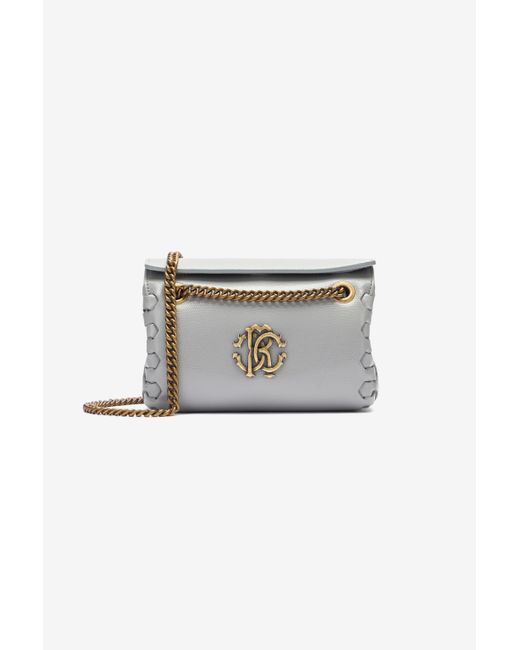 Roberto Cavalli Multicolor Shoulder Bag With Monogram Rc